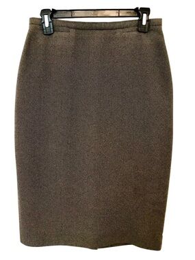 Liz Claiborne Collection Petite Size 8P Herringbone Pockets Lined Pencil Skirt